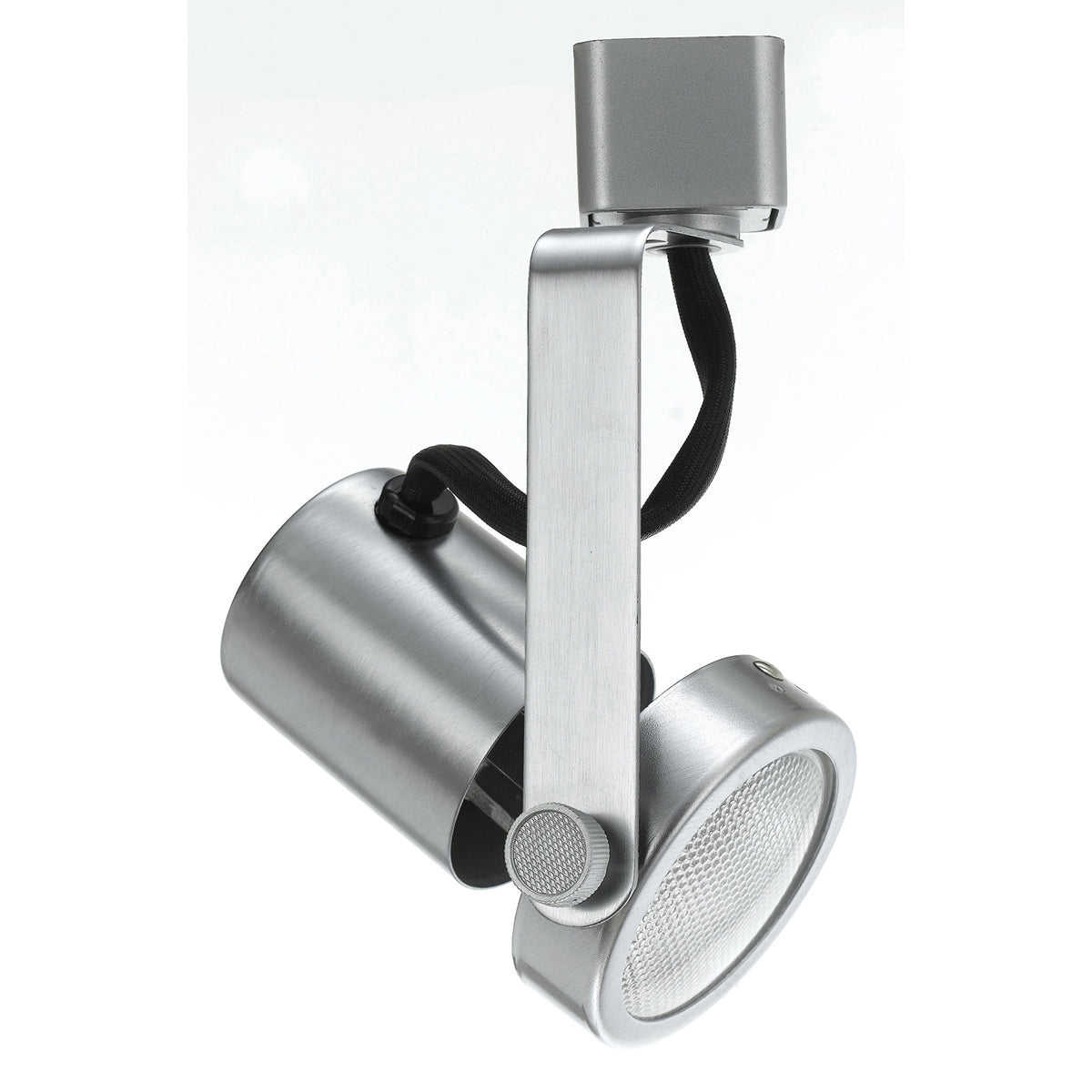 Track Heads 1-Light Track Fixture in Brushed Steel - Lamps Expo