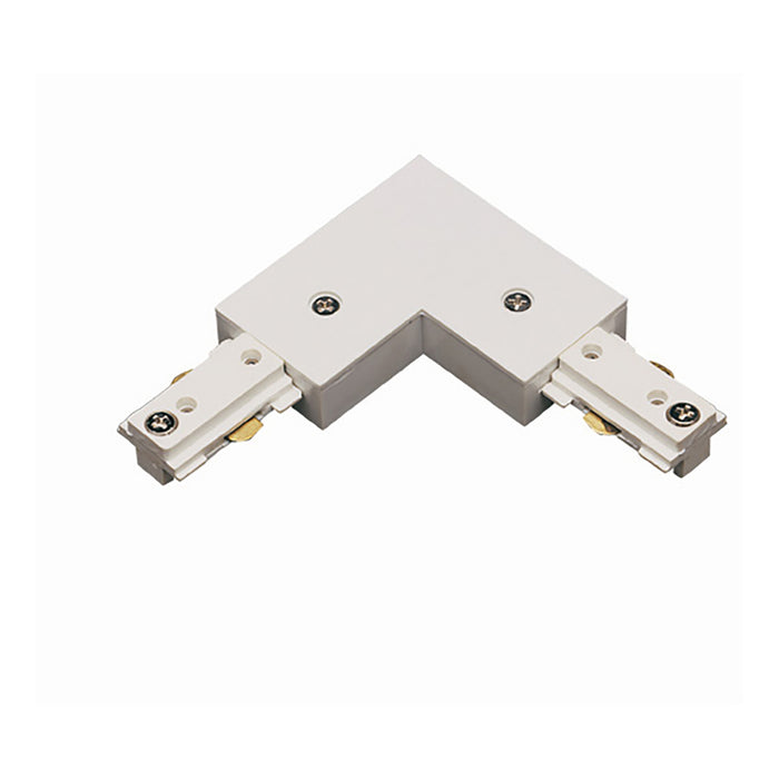 Cal Track L Connector (3 Wires) in White - Lamps Expo