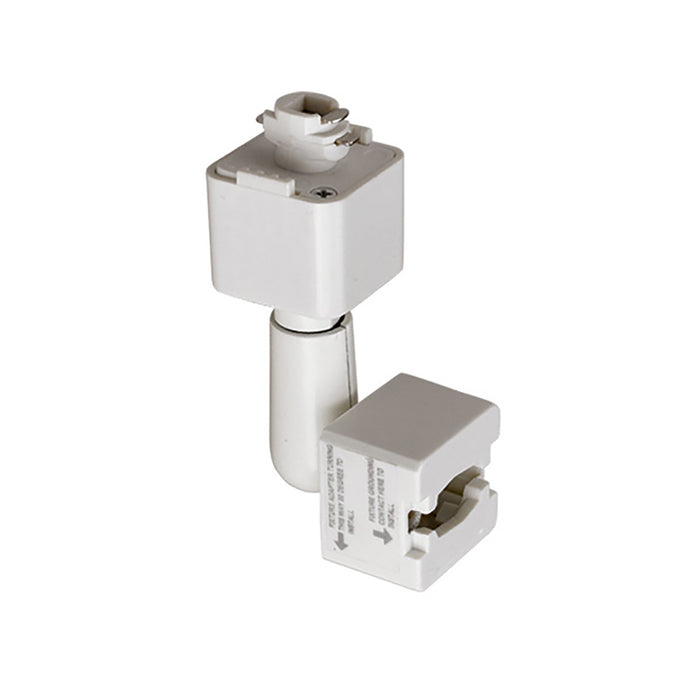 Cal Track Slope Ceiling Line Voltage Adopter in White - Lamps Expo