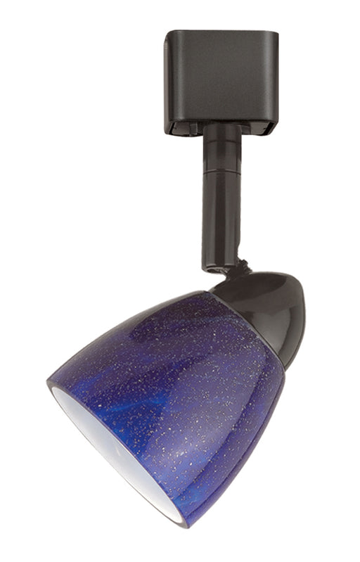 2 62" Tall Serpentine Track Head Without Shade in Dark Bronze with Dark Bronze Glass - Lamps Expo