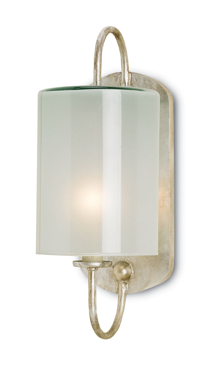 Glacier 1-Light Wall Sconce in Silver Leaf - Lamps Expo
