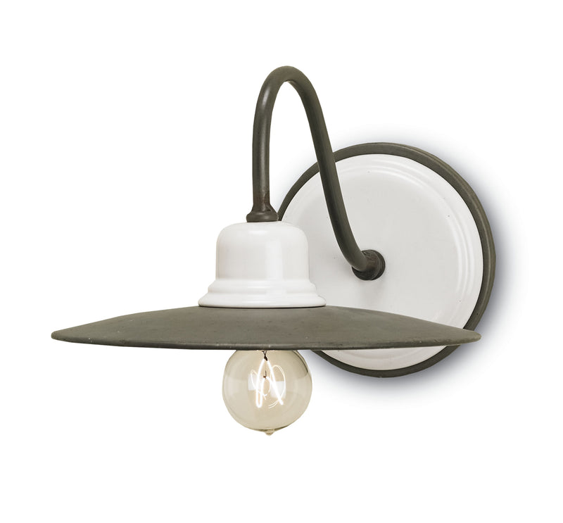 Eastleigh 1-Light Wall Sconce in Hiroshi Gray & White - Lamps Expo