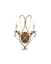 Crystal 2-Light Wall Sconce - Lamps Expo
