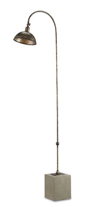 Finstock 1-Light Floor Lamp in Pyrite Bronze & Polished Concrete - Lamps Expo