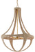 Ibiza 4-Light Chandelier in Natural & Dark Contemporary Gold Leaf - Lamps Expo