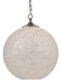 Finhorn 1-Light Pendant in Pearl & Antique Silver Leaf - Lamps Expo