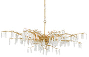 Forest 8-Light Chandelier in Washed Lucerne Gold & Natural - Lamps Expo
