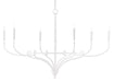 Cyrilly 6-Light Chandelier in Gesso White - Lamps Expo