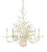 Seaward 6-Light Chandelier in White Coral & Natural Sand - Lamps Expo