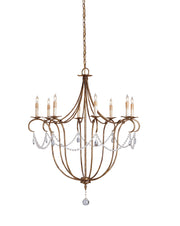 Crystal 8-Light Chandelier - Lamps Expo