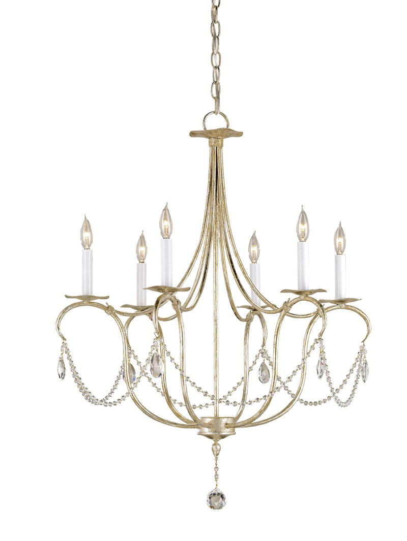 Crystal 6-Light Chandelier - Lamps Expo
