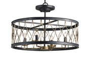 Crisscross 4-Light Chandelier - Lamps Expo