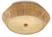 Antibes 2-Light Flush Mount in Natural & Honey Beige - Lamps Expo