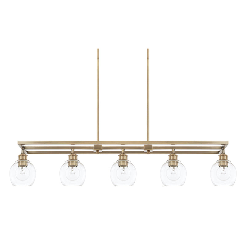 Mid-Century 5-Light Island Chandelier - Lamps Expo