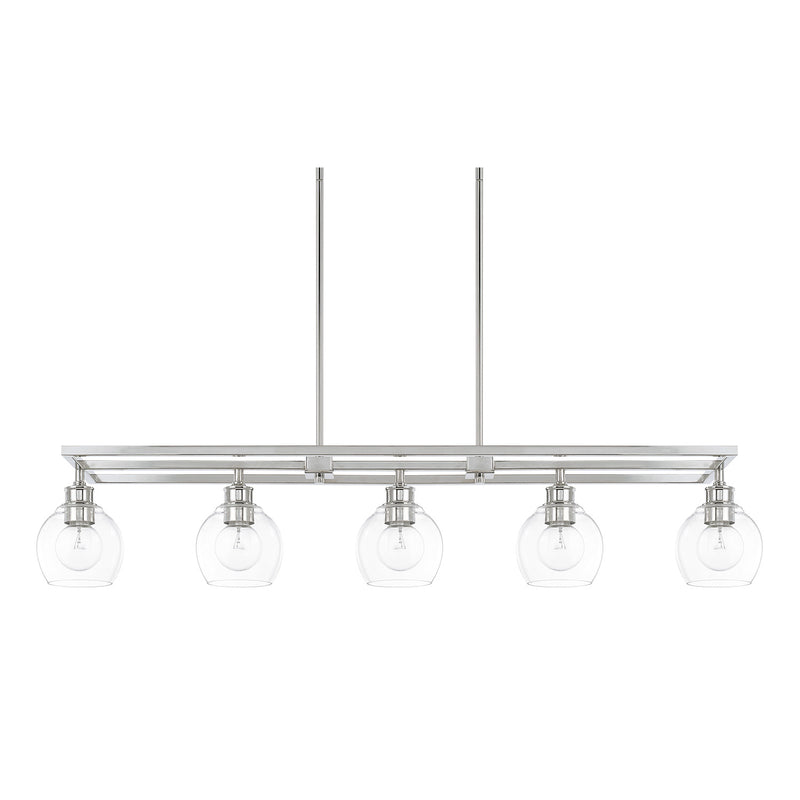 Mid-Century 5-Light Island Chandelier - Lamps Expo