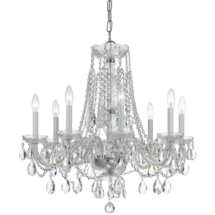 Traditional Crystal 8-Light Chandelier - Lamps Expo