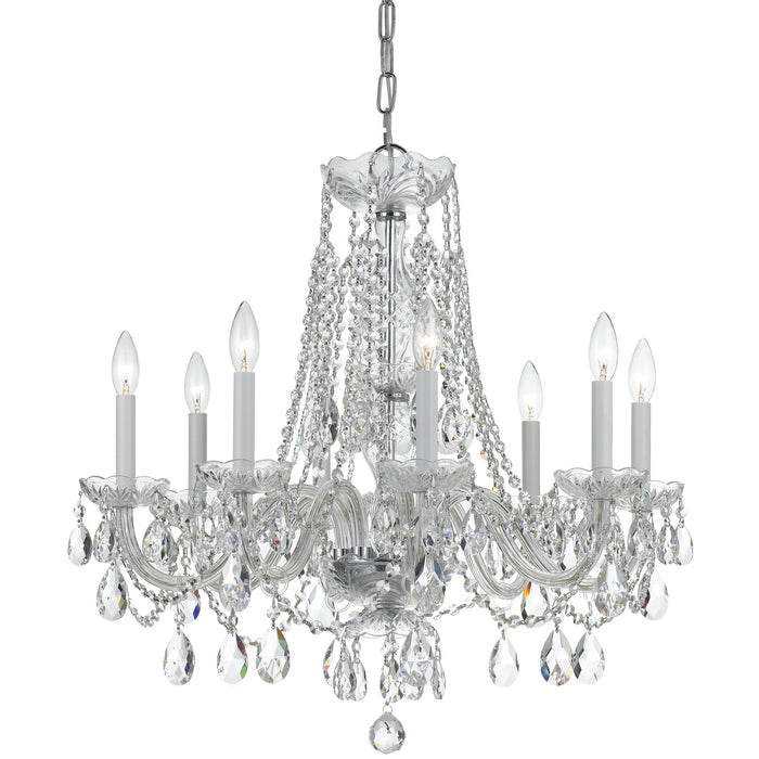Traditional Crystal 8-Light Chandelier - Lamps Expo