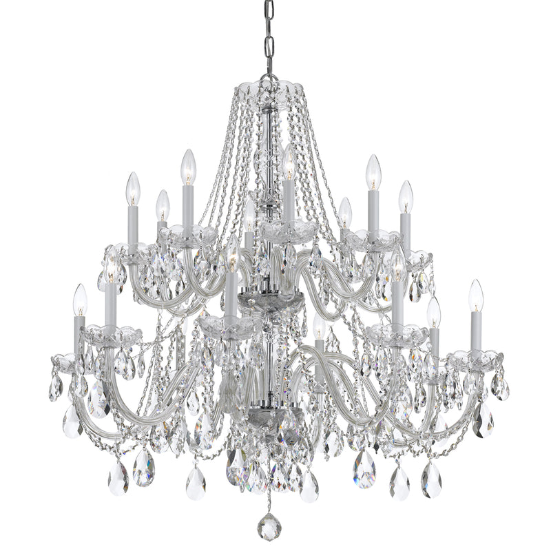 Traditional Crystal 16-Light Chandelier - Lamps Expo
