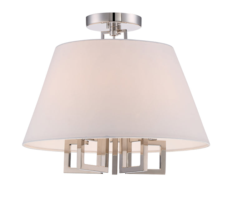 Westwood 5-Light Ceiling Mount in Polished Nickel - Lamps Expo
