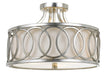 Graham 3-Light Ceiling Mount in Antique Silver - Lamps Expo