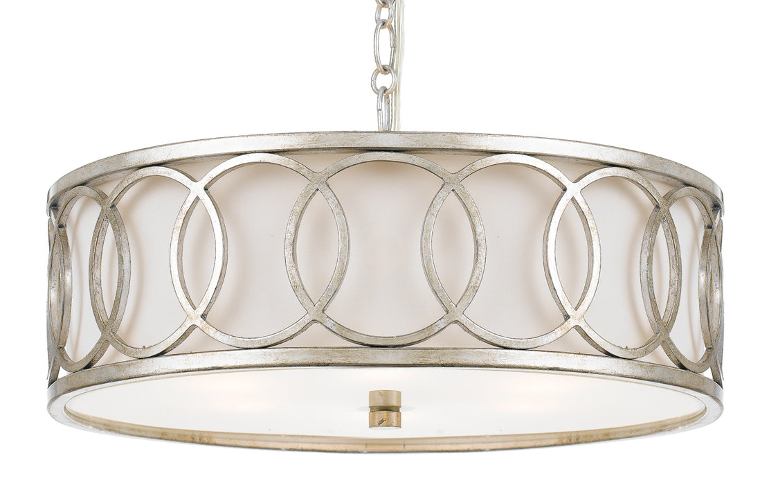 Graham 6-Light Chandelier in Antique Silver - Lamps Expo