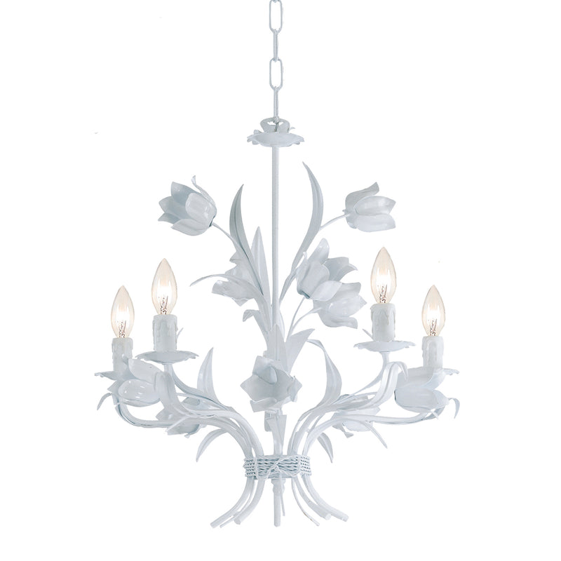 Southport 5-Light Chandelier in Wet White - Lamps Expo