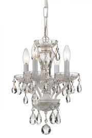 Traditional Crystal 4-Light Mini-Chandelier - Lamps Expo