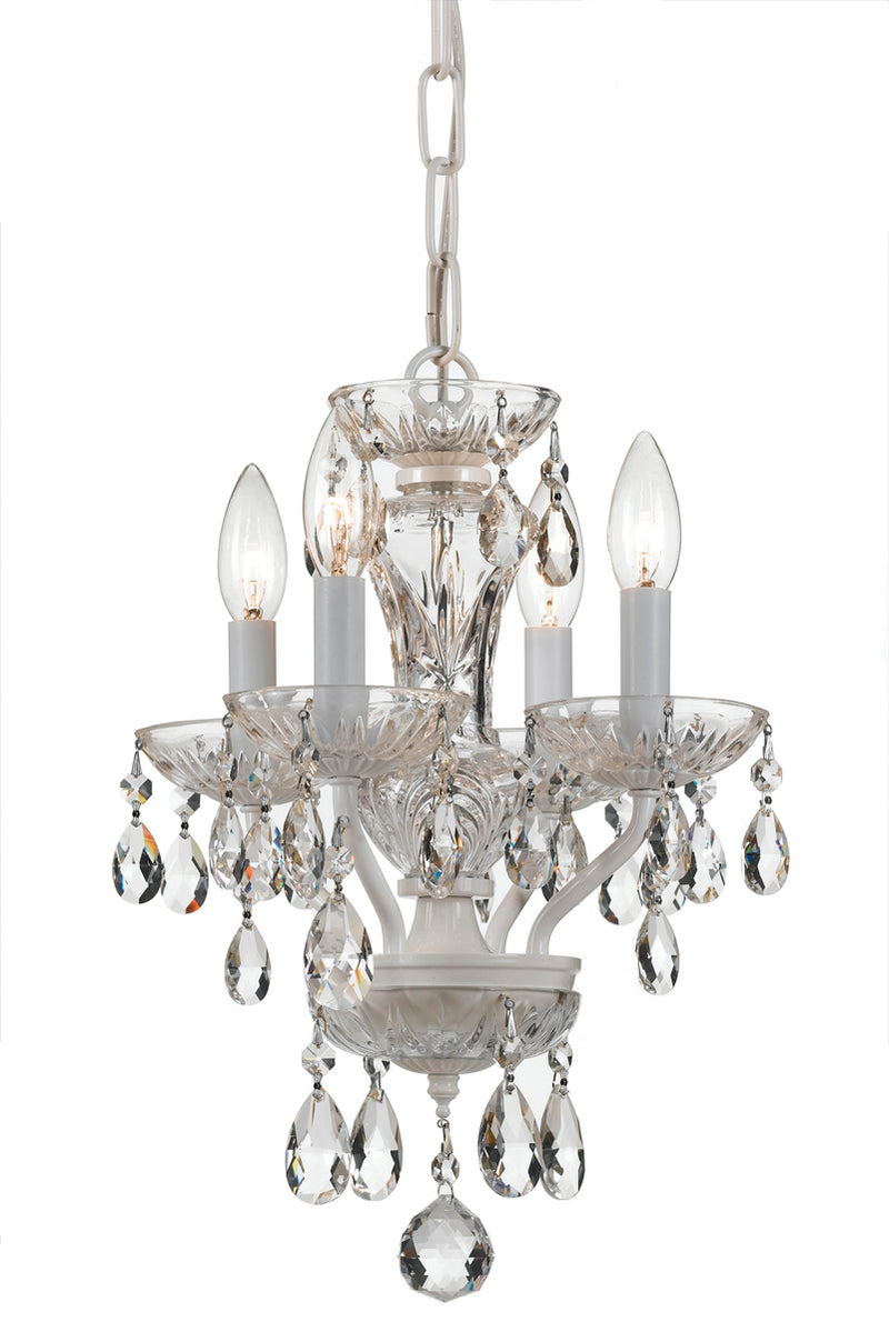 Traditional Crystal 4-Light Mini-Chandelier - Lamps Expo