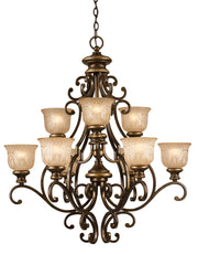 Norwalk 9-Light Chandelier in Bronze Umber - Lamps Expo
