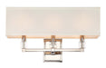 Dixon 3-Light Bathroom Vanity in Polished Nickel with Crystal Cubes - Lamps Expo