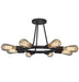 Dakota 8-Light Ceiling Mount in Charcoal Bronze - Lamps Expo