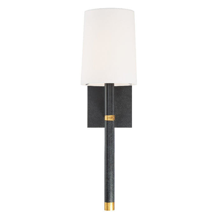 Weston 1-Light Wall Mount in Black & Antique Gold - Lamps Expo