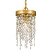 Windham 1-Light Pendant in Antique Gold - Lamps Expo