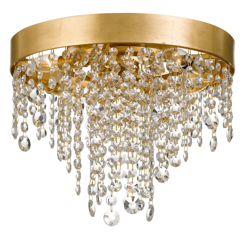 Windham 4-Light Ceiling Mount in Antique Gold - Lamps Expo