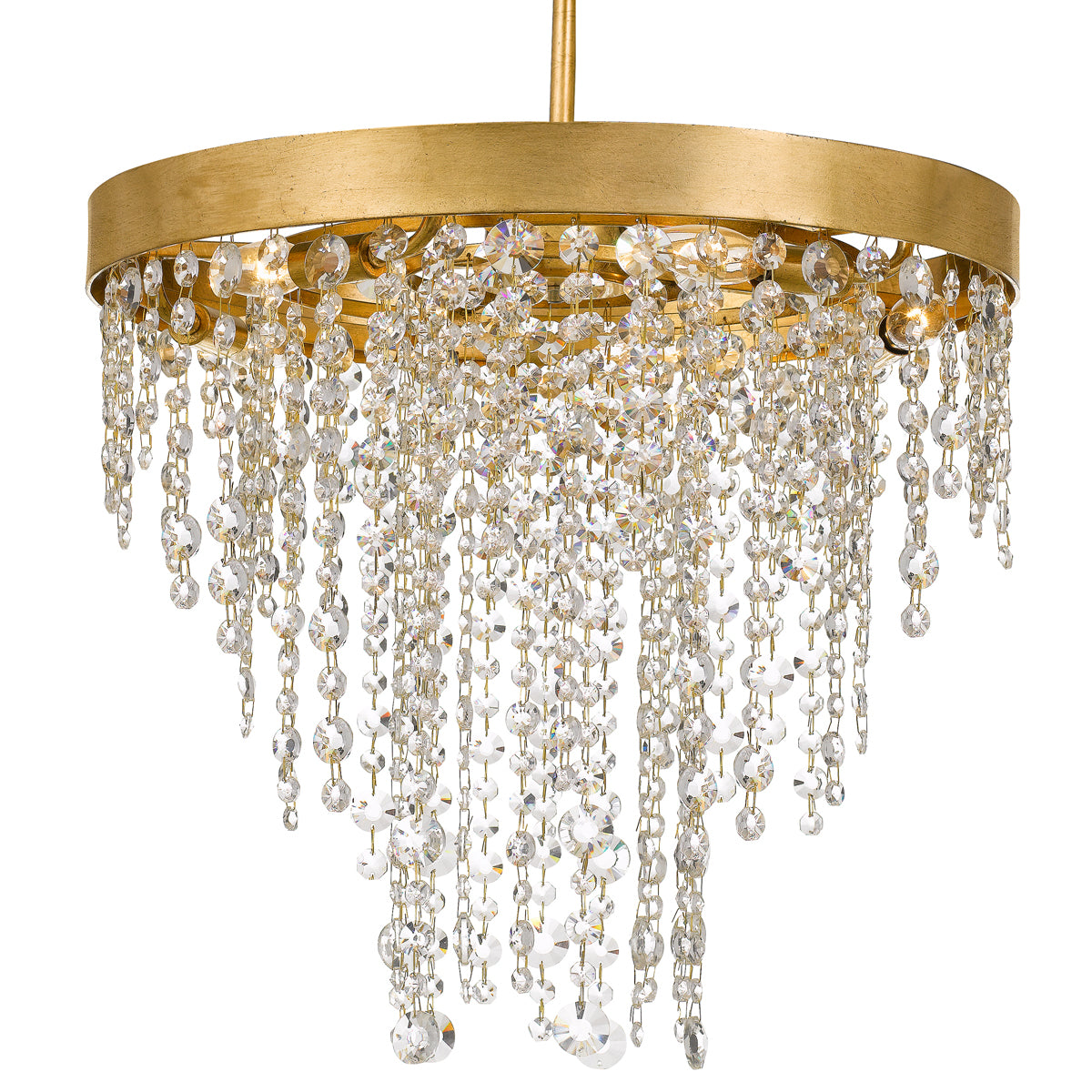 Windham 5-Light Chandelier in Antique Gold - Lamps Expo