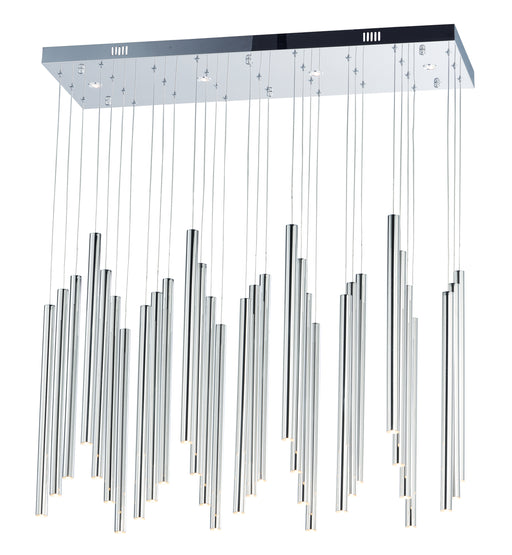 Flute 35-Light LED Pendant in Polished Chrome