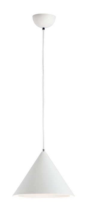 Abyss 1-Light LED Pendant in Matte White