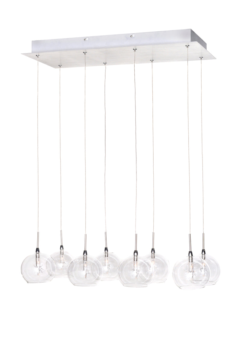 Starburst 8-Light Pendant in Polished Chrome