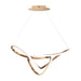 Perpetual 32" LED Pendant in Brushed Champagne