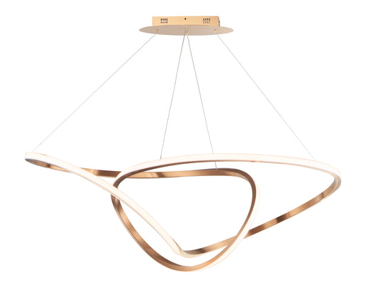 Perpetual 46" LED Pendant in Brushed Champagne