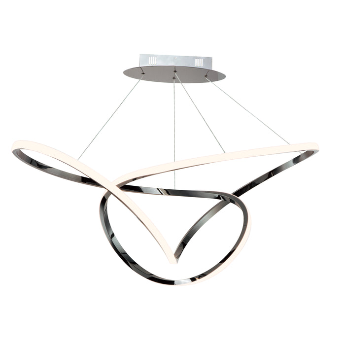 Perpetual 46" LED Pendant in Black Chrome