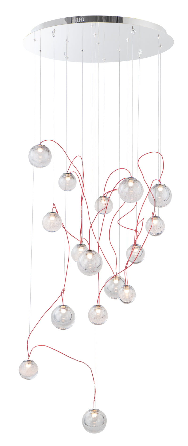 Bobble 16-Light LED Pendant in Polished Chrome