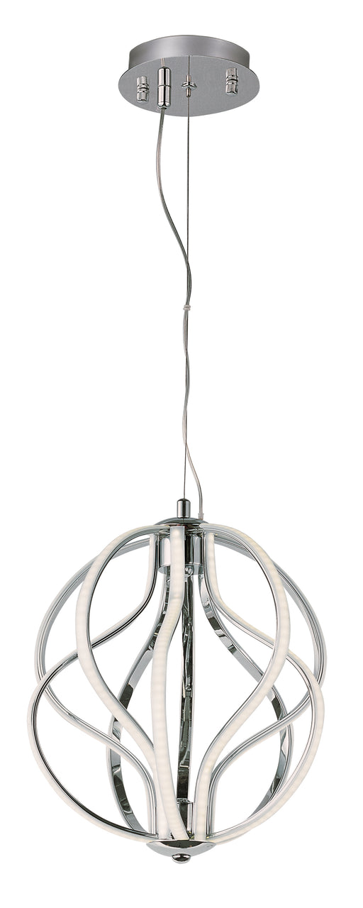 Aura 10-Light LED Pendant in Polished Chrome