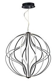 Aura 18-Light LED Pendant in Black