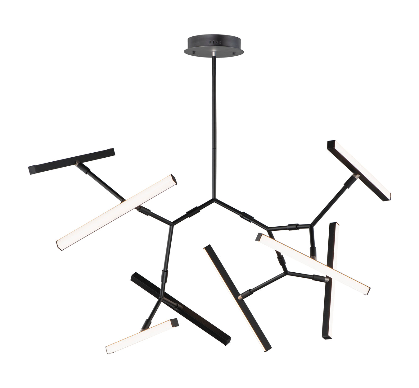 Robotica 7-Light LED Pendant in Black