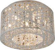 Inca 7-Light Flush Mount W/LED Bulb in Polished Chrome