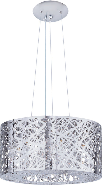 Inca 7-Light Pendant W/LED Bulb in Polished Chrome