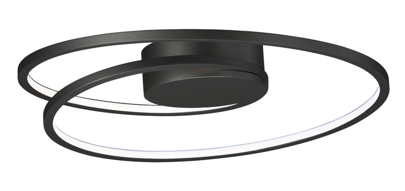 Cycle 18" Flush Mount in Black