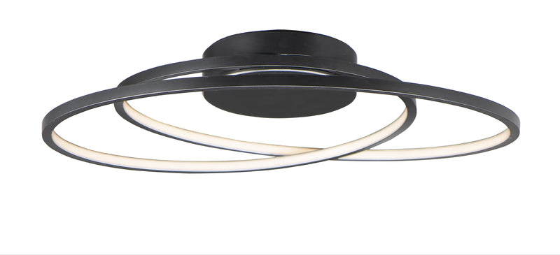 Cycle 24" Flush Mount in Black