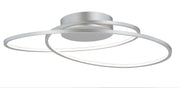 Cycle 24" Flush Mount in Matte Silver